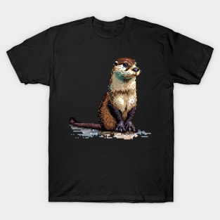 Pixelated Otter Artistry T-Shirt